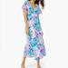 Lilly Pulitzer Dresses | Lilly Pulitzer Maxi Dress | Color: Blue/Pink | Size: L