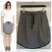 Madewell Skirts | $78 Madewell Gray Drawstring Gymnasium Skirt M | Color: Black/Gray | Size: M