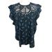 Anthropologie Tops | Anthropologie Ranna Gill Rufffle Sleeve Parrot Bird Top | Color: Black | Size: M