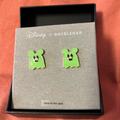 Disney Jewelry | Disney X Baublebar Mickey Mouse Ghost Stud Earrings Glow In The Dark Halloween | Color: Green | Size: Os