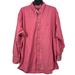 Ralph Lauren Shirts | Chaps Ralph Lauren Button Down Shirt Mens 17.5 34/35 Red Speckled Cotton Crest | Color: Red | Size: 17.5