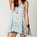 Free People Dresses | Free People Voile And Lace Trapeze In Spring Green Mint Color Xs | Color: Green | Size: Xs