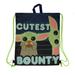 Disney Accessories | Disney Star Wars Cutest Bounty Cinch Bag Travel Backpack Drawstring Tote | Color: Red/Tan | Size: Os