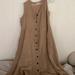 Jessica Simpson Dresses | Jessica Simpson Dress, Tan, Button Down | Color: Brown/Tan | Size: Xl