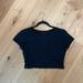 Brandy Melville Tops | Black Brandy Melville Crop Tee | Color: Black | Size: One Size Fits All