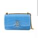 Burberry Bags | Brand New Burberry Croc-Embossed Leather Shoulder Bag With Dust Bag . No Box | Color: Blue | Size: Os
