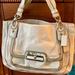 Coach Bags | Coach Kristin Leather Hobo Bag With Reptile Trim | Color: Cream/Tan | Size: Os