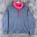 Adidas Tops | Adidas Sweater Womens Medium Gray Pink Pullover Funnel Neck Sweatshirt Climawarm | Color: Gray | Size: M