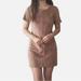 Anthropologie Dresses | Anthropologie Paper Crane Faux Suede Taupe Mini Dress M | Color: Brown/Tan | Size: M