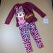 Disney Matching Sets | Disney Minnie Mouse Cheetah Print Outfit | Color: Gold/Pink | Size: 24mb