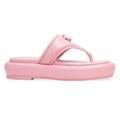 Coach Shoes | Coach Sylvie Logo Leather Platform Sandals | Color: Pink | Size: 5.5