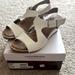 Giani Bernini Shoes | Euc Giani Bernini Belinaa White Sandal With Memory Foam, Size 8 | Color: White | Size: 8
