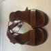 Gucci Shoes | Gucci Leather Wedge Sandals | Color: Brown | Size: 6