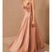 Anthropologie Dresses | Anthropologie Bhldn Tansy Satin Maxi Dress | Color: Cream/Orange | Size: 22w