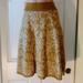 Anthropologie Skirts | Moth Anthropologie Hellebore Wool Mix Skirt, Size Small | Color: Gold | Size: S