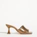 Anthropologie Shoes | Anthropologie Vicenza Metallic Mules - New 38 (Eu) - 7 (Us) | Color: Gold | Size: 7