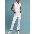 Anthropologie Pants & Jumpsuits | Anthropologie Pilcro Flared Denim Jumpsuit | Color: White | Size: 12