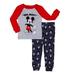 Disney Pajamas | Disney Little Boys Toddler 2-Piece Pajama Set Mickey Oh Boy Size 12 Months Nwt | Color: Gray/Red | Size: 12mb