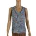 Zara Tops | Euc Zara Crepe Sleeveless Floral Blouse | Color: Blue | Size: Xs