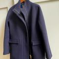 J. Crew Jackets & Coats | J. Crew Cocoon Wool Coat Stadium By Nello Nori 8 Tall | Color: Blue | Size: 8 Tall