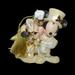 Disney Holiday | Disney Victorian Mickey And Minnie Ornament Dancing White With Gold Colored Trim | Color: Gold/White | Size: Os