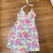 Lilly Pulitzer Dresses | Lilly Pulitzer White Label Halter Dress Size 10 | Color: Green/Pink | Size: 10