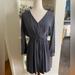 Madewell Dresses | Madewell Grey Silk Dress, Size 8, Long Sleeve | Color: Gray/Silver | Size: 8