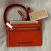 Michael Kors Accessories | Michael Kors East West Id Card Case Lanyard In Poppy Orange | Color: Gold/Orange | Size: Os