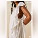 Free People Dresses | Free People Beach Elisa One Shoulder Ruffled Maxi Dress Xl | Color: White | Size: Xl