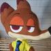 Disney Toys | Disney Zootopia Nick Wilde Plush 14" Flat Stuffed Fox Pillow Animal Stuffie | Color: Brown | Size: Osb