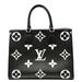 Louis Vuitton Bags | Louis Vuitton Onthego Mm Giant Monogram Leather Tote Bag Black/Bicolor | Color: Black | Size: Os