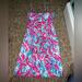 Lilly Pulitzer Dresses | Lilly Pulitzer Pink, Blue, White Pattern Dress Good Buttons Size 2 | Color: Blue/Pink | Size: 2