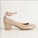 Anthropologie Shoes | Anthropology Dovecote Gold Midi Heels | Color: Gold | Size: 8