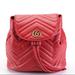 Gucci Bags | Gucci Gg Marmont Chevron Red Leather Backpack Bag Purse | Color: Gold/Red | Size: Os