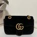 Gucci Bags | Gucci Velvet Matelasse Mini Gg Marmont Shoulder Bag Black | Color: Black | Size: Mini