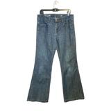 J. Crew Jeans | J. Crew Women's High-Heel Flare Wide Leg Stretch Y2k Blue Denim Jeans Size 31 | Color: Blue | Size: 31
