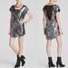 Free People Dresses | Free People Mini Dress Sequin Shattered Glass Midnight Dreamer Silver Mesh Small | Color: Gray/Silver | Size: S