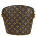Louis Vuitton Bags | Authentic Louis Vuitton Logo Drouot Shoulder Bag Monogram Leather Brown | Color: Brown | Size: W 7.9 X H 8.7 X D 3.9