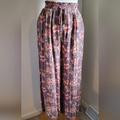 American Eagle Outfitters Pants & Jumpsuits | Floral Flowy American Eagle Palazzo Pants Size Small | Color: Orange/Purple | Size: S