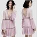 Free People Dresses | Free People Dusk Till Down Dusty Mauve Embroidered Mini Dress 0 | Color: Pink | Size: 0