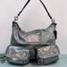 Coach Bags | Coach Silver Metallic Poppy Crossbody Bag | Color: Black/Silver | Size: Os