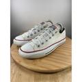 Converse Shoes | Converse Ctas Ox Sneaker Womens 8 White Canvas Low Top Casual Lifestyle All Star | Color: Red/White | Size: 8