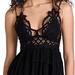 Free People Tops | Free People Adella Lace Ruffle Camisole Black Size Xs Nwt | Color: Black | Size: Xs