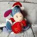 Disney Toys | Eeyore Christmas Joy Santa Disney Plush Stuffed Animal Beanie | Color: Blue/Red | Size: One Size