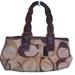 Coach Bags | Coach Signature East West Purse Tan Satchel Brown Braided Leather Strap Handbag | Color: Brown/Tan | Size: Os