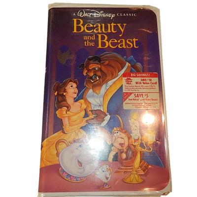 Disney Media | Disney's Beauty And The Beast Black Diamond Edition Color Vintage Vhs Video Tape | Color: Black/Gold | Size: Os