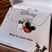 Disney Jewelry | Disney Mickey And Minnie Mouse Couple’s Love Necklace | Color: Red/White | Size: Os