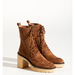 Free People Shoes | Free People Dylan Boot Brown Suede Lace Up Chunky 10 / 40 | Color: Brown | Size: 10