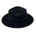 Free People Accessories | Free People Wool Hat Os Black Western Wide Brim 100% Wool Banded Panama Fedora | Color: Black | Size: Large