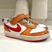 Nike Shoes | Nike Court Borough Low 2 Little Kids' Shoes Size 10c | Color: Orange/White | Size: 10c